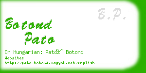 botond pato business card